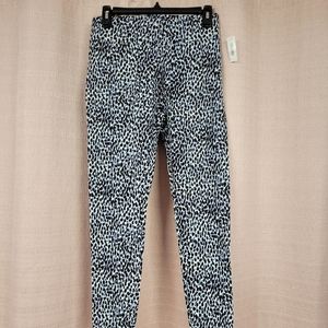 Daily Ritual, Women's Ponte Knit Leggings, Size: S Short, Blue Tortoise Print